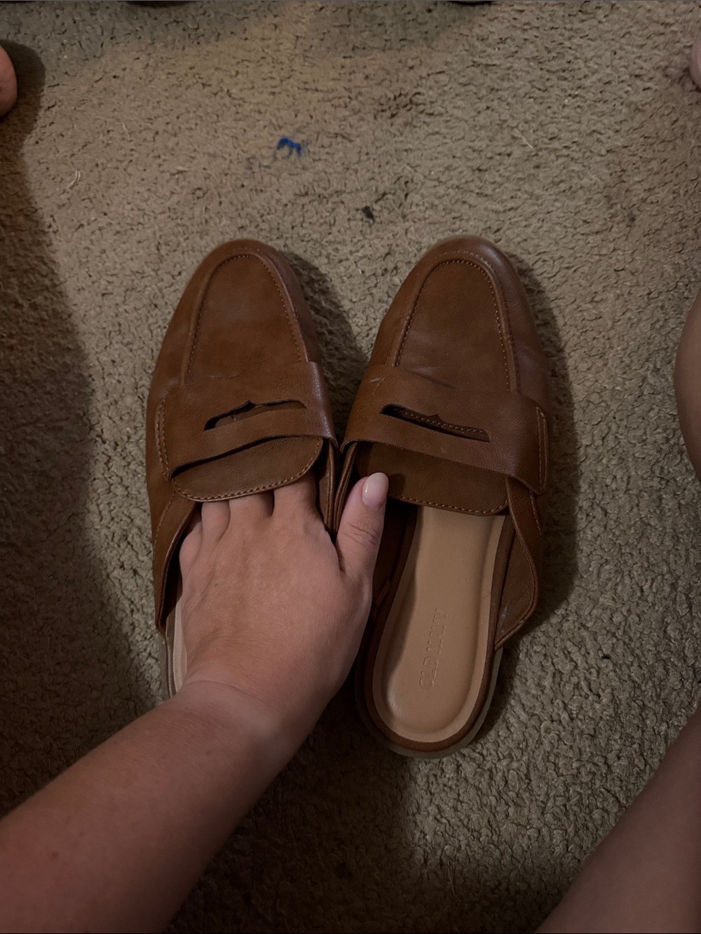 Old Navy Tan Slip-On Penny Loafers